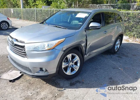 2015 Toyota Highlander Limited Platinum V6 z USA, uszkodzony, nr VIN 5TDYKRFH5FS060196
